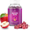 Belive Moonburn Nighttime Melatonin Gummies - 60 Ct | Formulated With Apple Cider Vinegar, Chromium & Magnesium For Calm & Restful Sleep And To Curb Cravings - Grape Flavor