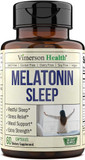Melatonin 10Mg Restful Sleep Supplement With Melatonin, Magnesium & Vitamin B6. Promotes Sleep, Calm & Positive Mood. High Potency Drug-Free Formula, Vegan, Non-Gmo. 60 Capsules, 30 Day Supply
