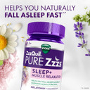 Vicks Zzzquil Pure Zzzs Sleep+ Muscle Relaxation Melatonin Sleep Aid Gummies, Supports Healthy Muscle Function, Melatonin + Magnesium, No Next-Day Grogginess, Drug-Free & Non-Habit Forming, 60Ct