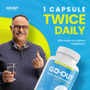 Go Out Daily Maintenance - Natural Uric Acid Support With Tart Cherry, Celery Seed, And Turmeric - Vegan, Non-Gmo, Gluten-Free Supplement For Joint Comfort And Healthy Kidney Function 90 Capsules Go Out Daily Maintenance - Natural Uric Acid Support With Tart Cherry, Celery Seed, And Turmeric - Vegan, Non-Gmo, Gluten-Free Supplement For Joint Comfort And Healthy Kidney Function 90 Capsules
