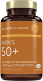Mt. Angel Vitamins - Daily Mens Multivitamin 50+ Adult Formula With Iron, Calcium, Ksm-66 Ashwaganda, And A Potent Proprietary Herbal Blend Of The Best Mens Vitamins - 60 Count Capsules