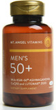 Mt. Angel Vitamins - Daily Mens Multivitamin 50+ Adult Formula With Iron, Calcium, Ksm-66 Ashwaganda, And A Potent Proprietary Herbal Blend Of The Best Mens Vitamins - 60 Count Capsules