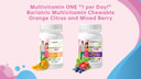 Bariatricpal Multivitamin One 1 Per Day! Bariatric Multivitamin Chewable With 45Mg Iron - Orange Citrus (30 Count)