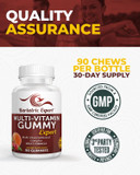 Bariatric Expert Multivitamin Gummies  Fast-Melting Dietary Supplement For Adults Post-Gastric Sleeve And Bypass, Nutritionist Recommended, 90 Count