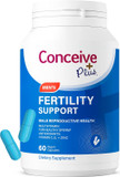 Conceive Plus Mens Fertility Bundle, Fertility Vitamins 60 Count And Fertility Lubricant 2.5 Ounce