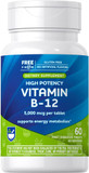 Rite Aid B-12 5000Mcg 60 Count, Supports Energy Metabolism And Nervous System Health, For Men And Women
