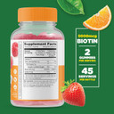 Lifeable Biotin Gummies For Kids - 5,000Mcg - Great Tasting Natural Flavor Supplement Vitamins - Vegetarian Gmo-Free Chewable - For Beautiful & Glamorous Hair And Nails Growth - For Child - 90 Gummies
