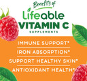 Lifeable Vitamin C - Great Tasting Natural Flavor Gummy Supplement - Vegetarian Gmo-Free Chewable Vitamins - For Immune Support - 90 Gummies (250 Mg For Kids)