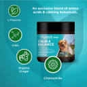 Hyland'S Naturals - Dogs - Calm & Balance, 90 Soft Chews, Supports Balanced Behavior, Normal Emotional Balance, Relaxation & Restful Sleep, L-Theanine, Gaba & Chamomile, Hemp Free Chicken Liver Flavor