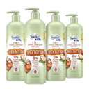Suave Kids Natural Shea Butter 3-In-1 Tear Free, Body Wash, Shampoo And Conditioners, No Sulfates, No Parabens, No Silicones, No Dyes, 16.5 Oz Pack Of 4