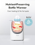 Papablic Swirlable Bottle Warmer, 9-In-1 Nutri Baby Bottle Warmer For Breastmilk & Formula And Night Feeds, Uniform Heating For Nutrient Preservation, Smart Temperature Control, Automatic Shut-Off