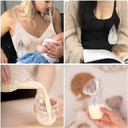 Haakaa Manual Breast Pump For Breastfeeding, Silicone, Clear 4Oz/100Ml