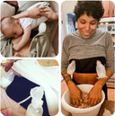 Haakaa Manual Breast Pump Silicone Breast Pump Milk Saver Milk Pump With Suction Base And Flower Stopper 100% Food Grade Silicone Bpa Free (5Oz/150Ml) (White)