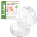 Haakaa Nippleshield Silicone Nipple Shields For Breastfeeding With Carry Case Ultra-Thin Super-Soft (18Mm, 2Pk)