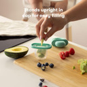 Frida Baby Push Pop Feeder | Fresh + Frozen Food Silicone Feeder For Babies, Safely Introduce New Foods, Dishwasher Safe