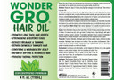 Wonder Gro Hair Growth Oil & Thermal Protection, 4 Fl Oz - Strengthens & Restores Edges