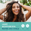 Maui Moisture Lightweight Curls + Flaxseed Shampoo, Paraben Free, Silicone Free, 13 Fl Oz,Green