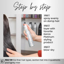 Kenra Platinum Blow-Dry Mist | Ultra-Lightweight Thermal Protectant | Detangles, Smooths, & Softens | Eliminates Frizz & Resists Humidity | Fine To Medium Hair