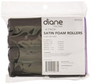 Diane Satin Rollers 1 In, 8 Count, Black Satin