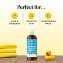 Sulfate Free Kids Bubble Bath - Relaxing Vanilla Lavender Bubble Bath For Kids And Toddlers With Nighttime Blend Of Chamomile Oil And Calendula Oil - Extra Foamy Moisturizing Kids Bath Soap Liquid