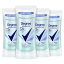 Degree Advanced Antiperspirant Deodorant 4 Count 72-Hour Sweat & Odor Protection Shower Clean Antiperspirant For Women With Motionsense Technology 2.6 Oz