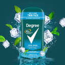 Degree Men Original Antiperspirant Deodorant For Men, Pack Of 2, 48-Hour Sweat And Odor Protection, Cool Rush 2.7 Oz