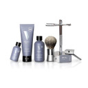 Shaving Kit for Men with Shaving Brush & Safety Razor Stand by Bevel - Starter Shave Kit, Includes Safety Razor, Shaving Brush, Shave Stand, Shave Cream, Pre Shave Oil, Balm and 20 Blades