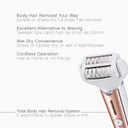 Panasonic, Cordless Shaver Epilator For Women With 5 Attachments Gentle Wetdry Hair Removal For Legs Underarms Bikini Face Esel7Ap, White, 1 Count Panasonic, Cordless Shaver Epilator For Women With 5 Attachments Gentle Wetdry Hair Removal For Legs Underarms Bikini Face Esel7Ap, White, 1 Count