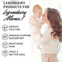 Legendairy Milk Pumping Spray 4 oz., Helps Sore Nipples & Clogged Ducts, Organic Lubricant for Breast Shields and Flanges, Vegan Breast Pump Spray, Natural & Lanolin-Free, Made in USA