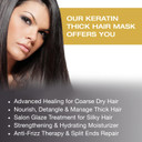 Vitamins Keratin Thick Hair Mask And Shampoo Kit - Repair Treatment For Dry Damaged Curly Wavy Or Straight Thick Coarse Hair And Renewing Cleanser For Clean Glowing Blowout Look - Pro Salon Hair Care