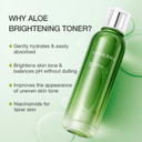 Aloderma Signature Aloe Brightening Set - 5 Pieces - Gel, Cleanser, Toner, Serum, Cream