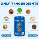 Falcon Vegan Protein Powder Organic, Stevia & Sugar Free, Plant Based Protein, Low Carb, Dairy Free, Keto, Non Whey Protein, Probiotic, Pea Protein | Chocolate Flavor - 20 Servings - 1.32Lb