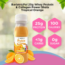 Bariatricpal Ready-To-Drink 25G Whey Protein & Collagen Power Shots - Tropical Orange (6 Bottles)