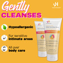 Vh Essentials Daily Feminine Wash - Fragrance Free, Hypoallergenic With Tea Tree Oil & Prebiotic & Personal Cleansing Spray, Ph Balancing Lactic Acid, Sting-Free, Witch Hazel Formula