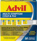Advil Multi Symptom Cold And Flu Medicine, Cold Medicine For Adults With Ibuprofen, Phenylephrine Hcl And Chlorpheniramine Maleate - 50 Coated Tablets