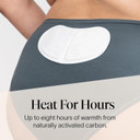Cora Heat Relief Patch Soothe Cramps For Up To 8 Hours With Heat From Activated Carbon | Adheres To Your Clothes To Ease Cramps Exactly Where You Need It