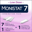 Monistat 7 Day Yeast Infection Treatment For Women, 7 Miconazole Cream Applications With Disposable Applicators & External Monistat Anti-Itch Cream Bundle