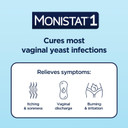 Monistat 1 Day Yeast Infection Treatment For Women, 1 Miconazole Ovule Insert & External Monistat Anti-Itch Cream Bundle