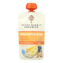 Pumpkin Tree Peter Rabbit Organics Super Oats & Seeds, Puree Squeeze Pouch, Banana & Mango, 4 Ounce (Pack Of 10)