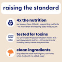 Cerebelly Organic Butternut Squash & Chicken Bone Broth Puree | 6+ Months Stage 1 2 Baby Food Pouches | Non-Gmo, Tested For Heavy Metals | Protein, Healthy Fats, 16 Nutrients | 4 Oz (6 Pack)