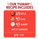 Happy Tot Organics Super Morning Stage 4, Apple Cinnamon, Yogurt, Oats + Super Chia, 4 Ounce Pouch (Pack Of 8) Packaging May Vary