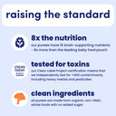 Cerebelly Baby Food Pouches Stage 1  Sweet Potato Peach Smoothie (4 Oz, Pack Of 12) - Healthy Kids Snacks - Organic Fruit & Veggie Purees, Great Toddler Snacks