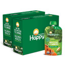 Happy Baby Organics Savory Blends Stage 2 Baby Food, Broccoli & Carrots With Olive Oil + Garlic, 4 Ounce Pouch (Pack Of 16)