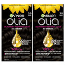 Garnier Hair Color Olia Ammonia-Free Brilliant Color Oil-Rich Permanent Hair Dye, 3.0 Darkest Brown, 2 Count (Packaging May Vary)
