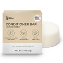 Conditioner Bar - Promote Hair Growth, Strengthen & Moisturize All Hair Types - Paraben & Sulfate Free Formula With Natural Ingredients For Dry Hair (Fragrance Free, 1.8 Oz)