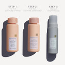 Kristin Ess Hair The One Signature Set - Lightly Clarifying Sulfate Free Shampoo, Hydrating Conditioner + Texturizing Sea Salt Air Dry Volumizing + Non Sticky Mousse For Wavy + Curly Hair (Pack Of 3)