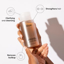 Ouai Detox Shampoo Travel Size - Clarifying Shampoo For Build Up, Dirt, Oil, Product And Hard Water - Apple Cider Vinegar & Keratin For Clean, Refreshed Hair - Sulfate-Free Hair Care (3 Oz)