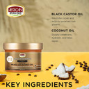 African Pride Black Castor Miracle Extra Hold Braid, Loc, Twist Gel - Tames Frizz & Controls Edges, No Parabens, No Sulfates, No Mineral Oil, No Petrolatum, Contains Black Castor & Coconut Oil, 12 Oz