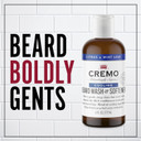Cremo Citrus Mint Leaf Cooling Beard And Face Wash, Specifically Designed To Clean Coarse Facial Hair, 6 Fluid Oz