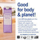 Dr. Bronner'S - Pure-Castile Liquid Soap Refill, 82% Less Plastic Per Quart, Made With Organic Oils, For Face, Body, Hand Soap Refill (32Oz, Lavender)